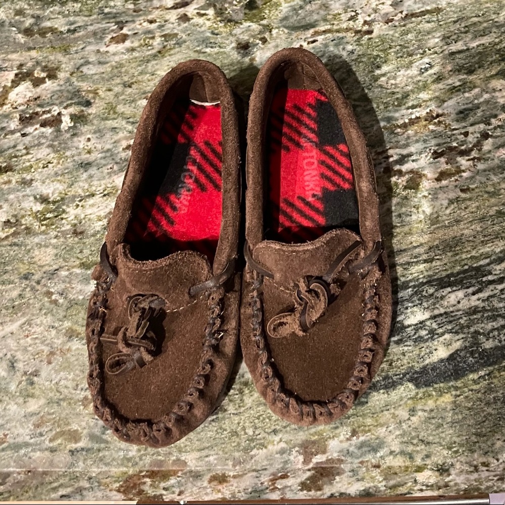 Toddler Boy Minnie Tonka Leather Moccasins 10